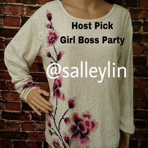 🔵 🎉Host Pick🎉THEIA Couture Sequined Blouse